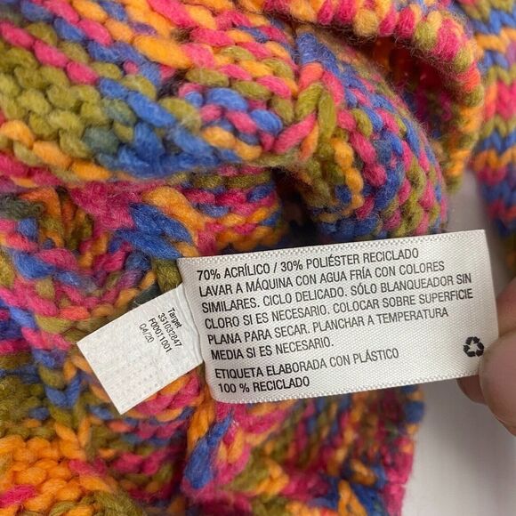 Women Pullover Sweater Size XS Knit  Pointelle  Multi Color Cardigan Comfort New - Picture 9 of 13